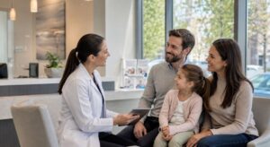 Family New to Oakville Meeting Dentist