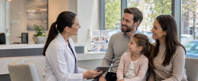 Family New to Oakville Meeting Dentist